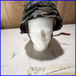 Reproduction WWII German Steel Helmet With Camouflage Cover Militaria