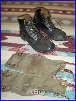 Reproduction WW II German Low boots in size 11