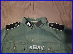 Reproduction Waffen SS Uniform With Mp40 Sling