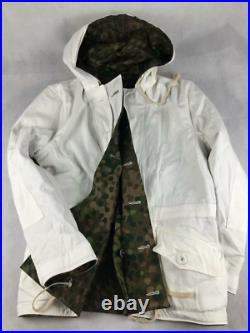 Reproductions GERMAN DOT44 PEAS CAMO & WHITE WINTER REVERSIBLE PARKA SIZE XXL