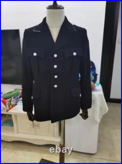 Reproductions GERMAN ELITE M32 OFFICER BLACK WOOL TUNIC BREECHES SUIT SIZE XL