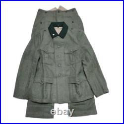 Reproductions GERMAN EM M36 FIELD GREY GREEN WOOL TUNIC TROUSERS SUIT SIZE XXL