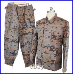 Reproductions GERMAN M43 AUTUMN OAK CAMO TUNIC & TROUSERS SUIT SIZE M