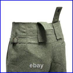 Reproductions GERMAN M43 EM GRAY GREEN WOOL FIELD TUNIC TROUSERS SUIT SIZE M