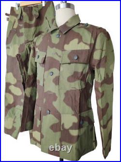 Reproductions GERMAN M43 ITALIAN CAMO FIELD TUNIC & TROUSERS SUIT ONLY SIZE XXXL