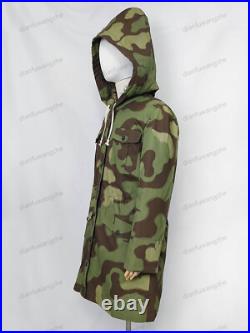Reproductions GERMAN M43 ItalianCAMO RABBIT FUR WINTER PARKA GREAT COAT SIZE XXL