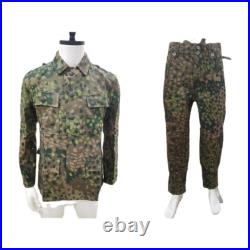 Reproductions GERMAN M43 LINEN HBT DOT 44 PEA CAMO TUNIC TROUSERS SUIT SIZE S