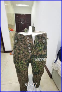 Reproductions GERMAN M43 LINEN HBT DOT 44 PEA CAMO TUNIC TROUSERS SUIT SIZE S