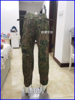 Reproductions GERMAN M43 LINEN HBT DOT 44 PEA CAMO TUNIC TROUSERS SUIT SIZE S