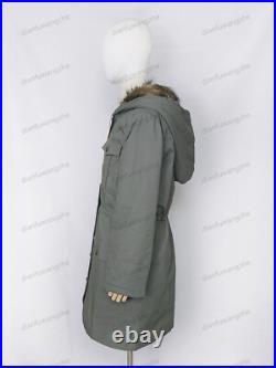 Reproductions GERMAN M43 MOUSE GREY RABBIT FUR WINTER PARKA GREAT COAT SIZE S