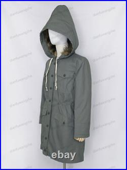 Reproductions GERMAN M43 MOUSE GREY RABBIT FUR WINTER PARKA GREAT COAT SIZE S