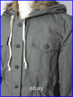 Reproductions GERMAN M43 MOUSE GREY RABBIT FUR WINTER PARKA GREAT COAT SIZE S