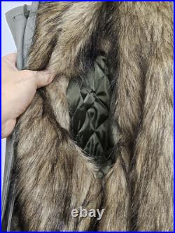 Reproductions GERMAN M43 MOUSE GREY RABBIT FUR WINTER PARKA GREAT COAT SIZE S