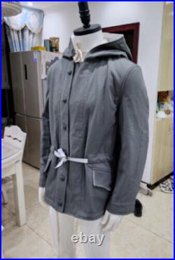 Reproductions GERMAN MOUSE GREY & WHITE WINTER REVERSIBLE PARKA COAT SIZE S