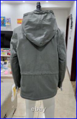 Reproductions GERMAN MOUSE GREY & WHITE WINTER REVERSIBLE PARKA COAT SIZE S
