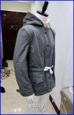 Reproductions GERMAN MOUSE GREY & WHITE WINTER REVERSIBLE PARKA COAT SIZE S