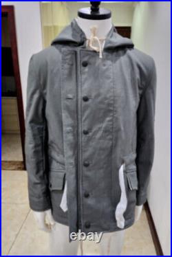 Reproductions GERMAN MOUSE GREY & WHITE WINTER REVERSIBLE PARKA COAT SIZE S