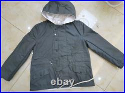 Reproductions GERMAN MOUSE GREY & WHITE WINTER REVERSIBLE PARKA COAT SIZE S
