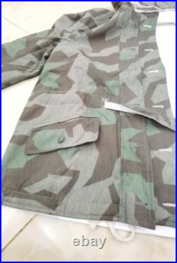 Reproductions GERMAN SPLINTER CAMO & WHITE WINTER REVERSIBLE PARKA SIZE L Reproductions GERMAN SPLINTER CAMO & WHITE WINTER REVERSIBLE PARKA SIZE L