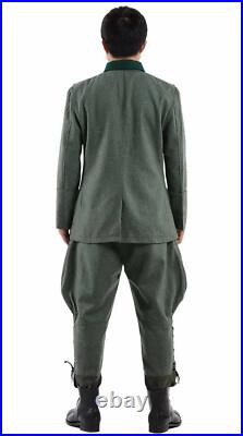 Reproductions German M36 Officer Wool Field Tunic & breeches SUIT SIZE L