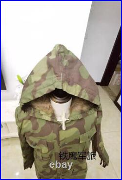 Reproductions WW2 M43 ITALIAN CAMO RABBIT FUR WINTER PARKA GREAT COAT L