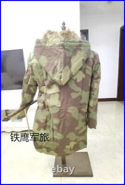 Reproductions WW2 M43 ITALIAN CAMO RABBIT FUR WINTER PARKA GREAT COAT L