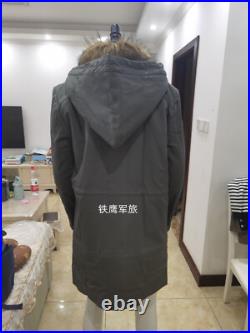 Reproductions WW2 M43 MOUSE GREY RABBIT FUR WINTER PARKA GREAT MILITARY COAT M