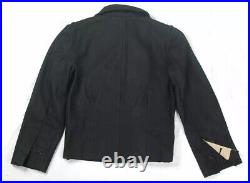 Retro Ww2 German Wh Panzer Black Wool Wrap Tunic & Trousers, Size S