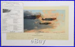 Robert Taylor DAWN EAGLES RISING TRIBUTE ED 18 Luftwaffe Signature Aviation Art