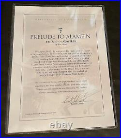 Rommel, Prelude to Alamein, Rare framed Ken Smith print 3/750