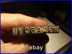 SET 3/16 inch Letter Stamp for Ford truck Punch