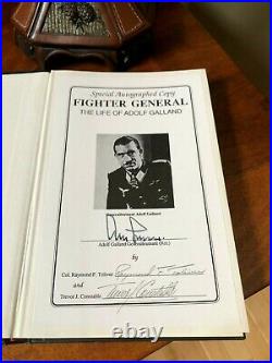 SIGNED Adolf Galland Fighter General Raymond Toliver WWII Luftwaffe Ace