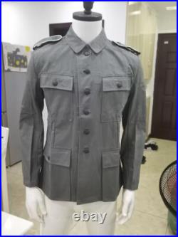 SIZE L Cosplay WORLD WAR 2 GERMAN HBT CANVAS M1943 FIELD TUNIC TROUSERS SET