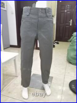 SIZE L Cosplay WORLD WAR 2 GERMAN HBT CANVAS M1943 FIELD TUNIC TROUSERS SET