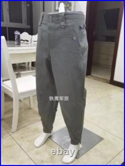 SIZE L Cosplay WORLD WAR 2 GERMAN HBT CANVAS M1943 FIELD TUNIC TROUSERS SET