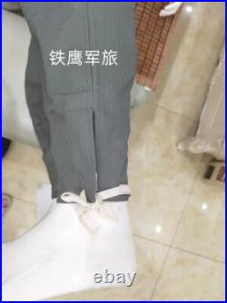 SIZE L Cosplay WORLD WAR 2 GERMAN HBT CANVAS M1943 FIELD TUNIC TROUSERS SET