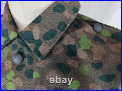 SIZE L GERMAN Elite Dot44 Peas CAMO M43 FIELD TUNIC AND TROUSERS -WW2 Replica