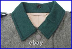 SIZE L GERMAN M36 EM GRAY GREEN WOOL FIELD TUNIC & TROUSERS suit