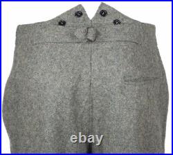 SIZE L GERMAN M36 EM GRAY GREEN WOOL FIELD TUNIC & TROUSERS suit