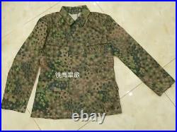 SIZE S, Cosplay GERMAN ELITE HBT DOT44 PEAS CAMO M1943 FIELD TUNIC TROUSERS