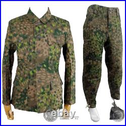SIZE XL, Cosplay GERMAN ELITE HBT DOT44 PEAS CAMO M1943 FIELD TUNIC TROUSERS