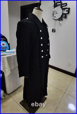 SIZE XL GERMAN ELITE M32 Field BLACK WOOL GREATCOAT COAT