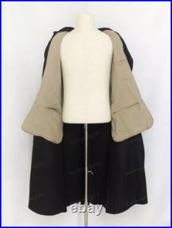 SIZE XL, World War II GERMAN ELITE M32 FIELD BLACK WOOL GREATCOAT TRENCH COAT
