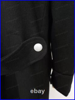 SIZE XL, World War II GERMAN ELITE M32 FIELD BLACK WOOL GREATCOAT TRENCH COAT