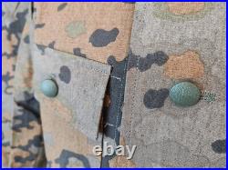 SIZE XXL GERMAN EM AUTUMN OAK CAMO M43 FIELD TUNIC & TROUSERS -WW2 Replica