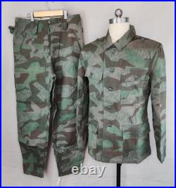 SIZE XXL GERMAN WH Splinter CAMO M43 FIELD TUNIC AND TROUSERS -WW2 Replica