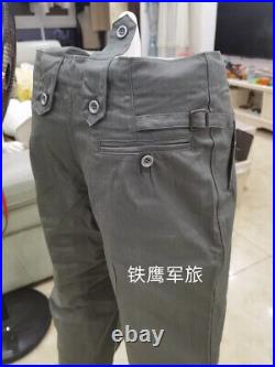 SIZE XXXL Cosplay WORLD WAR 2 GERMAN HBT CANVAS M1943 FIELD TUNIC TROUSERS SET