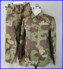 SIZE XXXL GERMAN ARMY ITALIAN CAMO M43 FIELD TUNIC AND TROUSERS -WW2 Replica