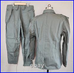 SIZE XXXL GERMAN WH EM HBT GREY COTTON M43 FIELD TUNIC &TROUSERS -WW2 Replica