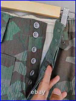 SIZE XXXL GERMAN WH Splinter CAMO M43 FIELD TUNIC AND TROUSERS -WW2 Replica